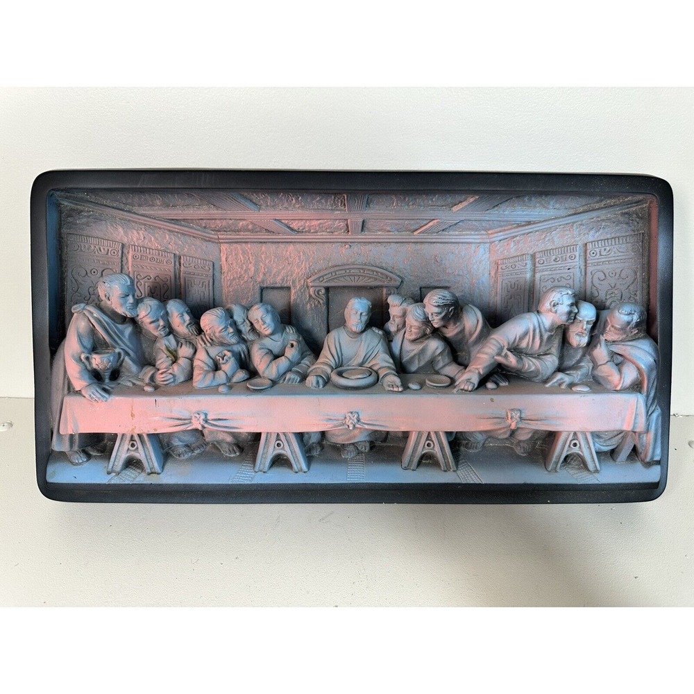 Vintage Last Supper Jesus Christianity Plaque Creative Arts 1959 By‎ Victor